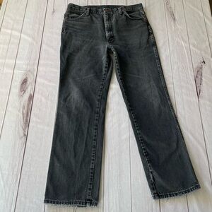 Wrangler Jeans Men’s 36x32 Faded Black 936WBK Cowboy Western Rodeo Whiskering